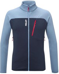 Millet - Fitness ,Blauw ,Blauwe Saphir Seneca Fleece Jas - Lyst