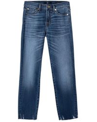 7 For All Mankind Regular Fit Jeans - - Heren - Blauw