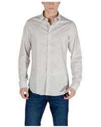 ARMANI EXCHANGE - Langärmliges Hemd Mit Allover-Print - Lyst