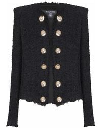 Balmain - Tweed Jackets - Lyst