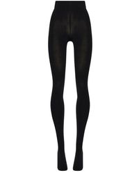 Wolford - Ondergoed ,Zwart ,Wol 100 Leg Support Tights - Lyst