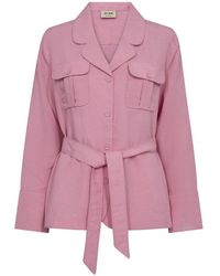 Mos Mosh - Pyjama-inspirierte jacke mit klassischem schnitt - Lyst