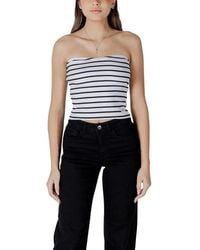 Calvin Klein - White Cotton Rigenerato Tops & T - Lyst