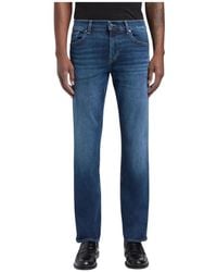 7 For All Mankind - Straight Fit Jeans - Lyst