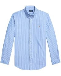 Ralph Lauren - Striped Long-Sleeved Oxford Shirt - Lyst