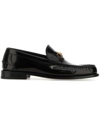Versace - Schoenen ,Zwart ,Leer Medusa '95 Leren Loafers - Lyst