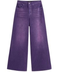 Desigual - Broeken ,Paars ,Katoen Pant_Ref_Porly Broeken - Lyst