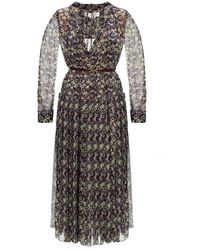 Victoria Beckham Floral Print Dress - Grijs