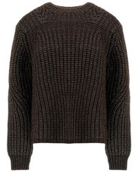 Herno - Trui Van Gebreide, Geblazen Alpacawol - Lyst