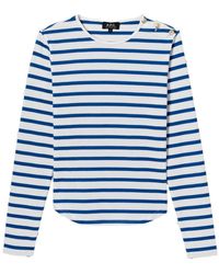 A.P.C. - Long Sleeve Tops - Lyst