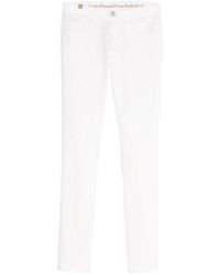 Ines De La Fressange Paris - Jeans bianchi in cotone slim fit di bambù x notify - Lyst
