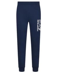 EA7 - Blauwe Slim Fit Broek 3Lpp53Pj05Z1554 - Lyst