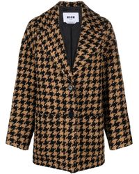 MSGM - Single-Breasted Coats - Lyst