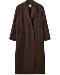 THE GARMENT - Jassen ,Bruin ,Wol Elegante Espresso Wol Lange Jas - Lyst
