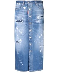 DSquared² - Katoenen Jas Met Voorknop - Lyst