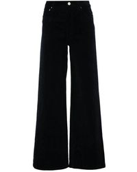 A.P.C. - Pantaloni a zampa in velluto a coste tabacco - Lyst