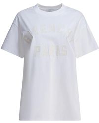 Givenchy - Tops ,Wit ,Katoen Wit T-Shirt Stijlvol & Veelzijdig - Lyst