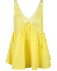 P.A.R.O.S.H. - Sleeveless Tops - Lyst