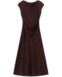 Imperial - Satin Draped Dress - Lyst