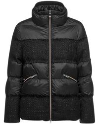 Geox - Jassen ,Zwart ,Polyester Manilva Lange Parka - Lyst