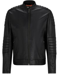 BOSS - Jackets > leather jackets - Lyst