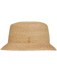 Saint Laurent - Neutrals Hats - Lyst