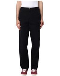 Carhartt - Zwarte Broek Met Relaxte Pasvorm - Lyst
