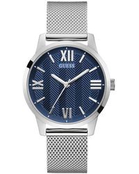 Guess - Silber edelstahl analog quarz uhr - Lyst