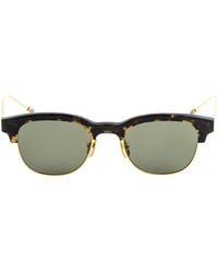 Thom Browne - Acetaat En Titanium Ovale Zonnebril - Lyst