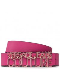 Versace Jeans Couture - Cintura fucsia da donna - 85 - Lyst