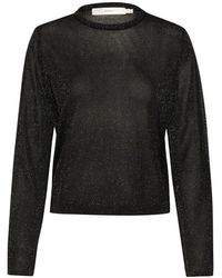Inwear - Schwarzer glitzer-strickpullover - Lyst