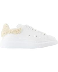 McQueen - Weiße Leder Oversized Sneakers - Lyst