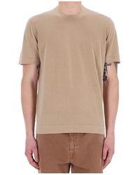 Drumohr - Tops ,Katoen Lichtgewicht Frosted Katoenen T-Shirt - Lyst