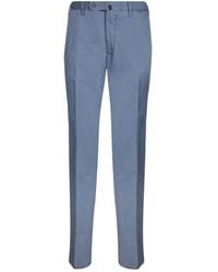 Incotex - Broeken ,Blauw ,Blauwe Chino Broek Voor Mannen - Lyst