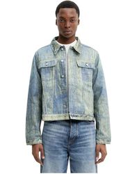 Camper - Paint Print Denim Jacket - Lyst