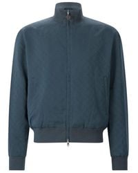 CASABLANCA - Hoodies & Sweatvesten ,Blauw ,Zip-Through Sweatvest - Lyst