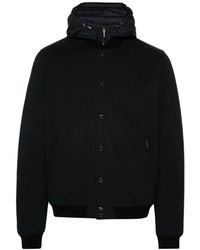 Moorer - Jassen ,Blauw ,Leer Callum-Tz Bomberjack - Lyst