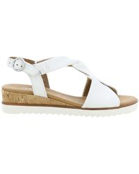 Gabor - Schoenen ,Wit ,Leer Wedge Sandal 82.751 - Lyst