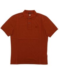 C.P. Company - Braunes Polo Shirt Kurzarm - Lyst