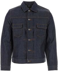 A.P.C. - Denim Jackets - Lyst
