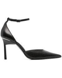 Calvin Klein - Eleganti tacchi neri con cinturino - Lyst