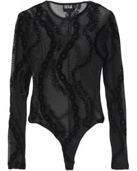 Versace Jeans Couture - Chain Print Mesh Top Leggings Set - Lyst