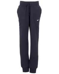 Nike - Fitness ,Zwart ,Katoen High-Waisted Fleece Joggers - Lyst