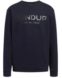 Dondup - Hoodies & Sweatvesten ,Blauw ,Katoen Kf 0196U Sweatshirt - Lyst