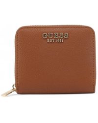 Guess - Accessoires ,Bruin ,Leer Gregoria Wallet - Lyst