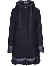 Herno - Wollen Donsjack Met Hoge Kraag - Lyst