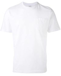 Aspesi - Weißes casual t-shirt stilvoll,marineblaues klassisches tee für männer - Lyst