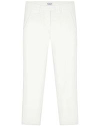 Dondup - Samt slim-fit cropped chino hose - Lyst