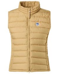 North Sails - Jassen ,Polyester Outdoor Winddicht Gewatteerd Mouwloos Jack - Lyst