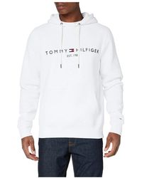 Tommy Hilfiger - Hoodies & Sweatvesten ,Wit ,Stijlvolle Pullover - Lyst